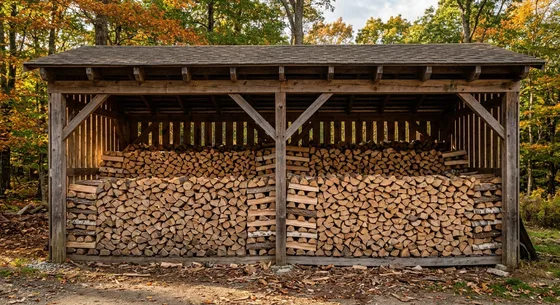Укладка дров в Мурманске, улица Заречная, 13